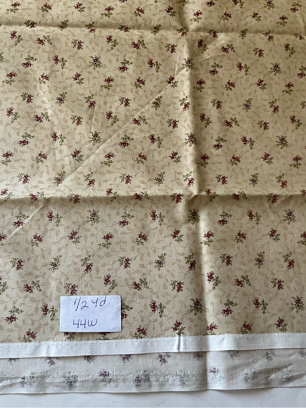 Quilting Sewing Material Marcus Fabric #3334 Moda Fabrics #44188 Tan Red Cotton - Picture 7 of 8
